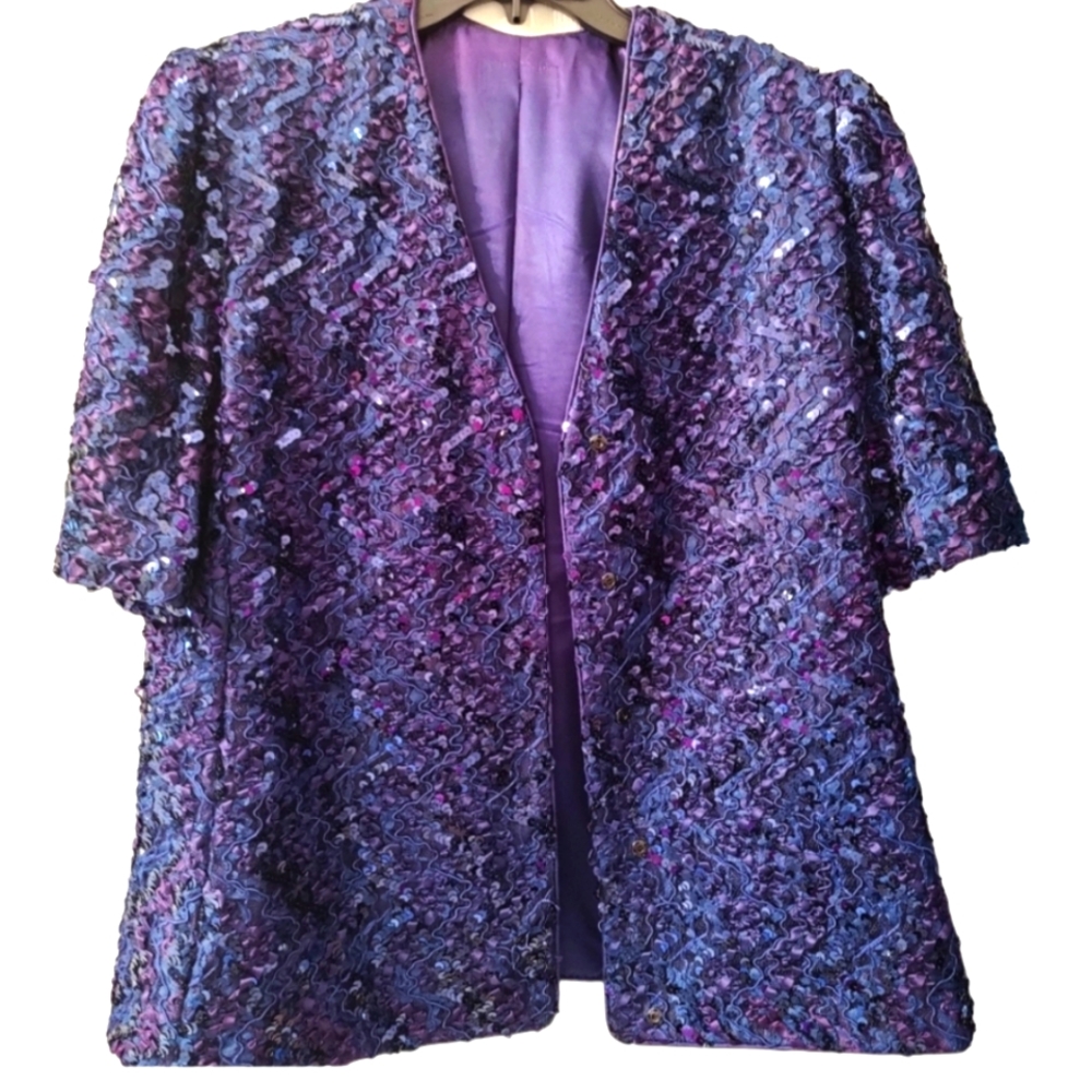 Sequin Purple Blazer